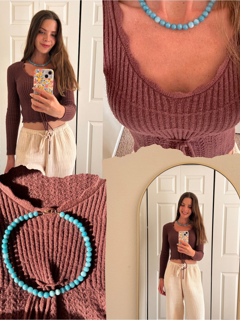 Sea Glass Necklace | Fall Coastal Jewelry